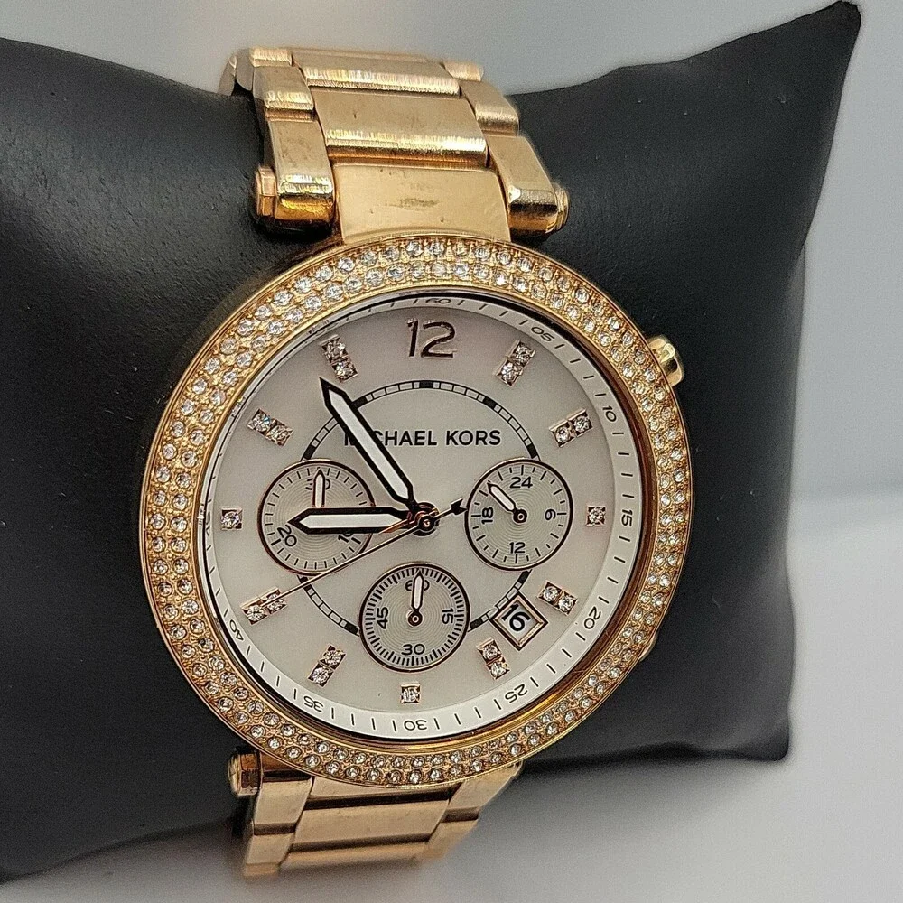 Michael Kors Parker MK5491 Women Stainless Steel Analog Dial Quartz Watch AM530 - Picture 4 of 11